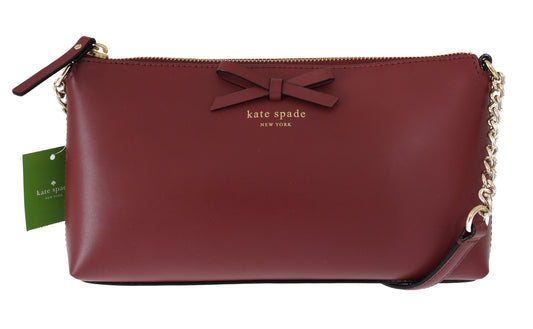 Kate Spade viininpunainen nahkainen crossbody