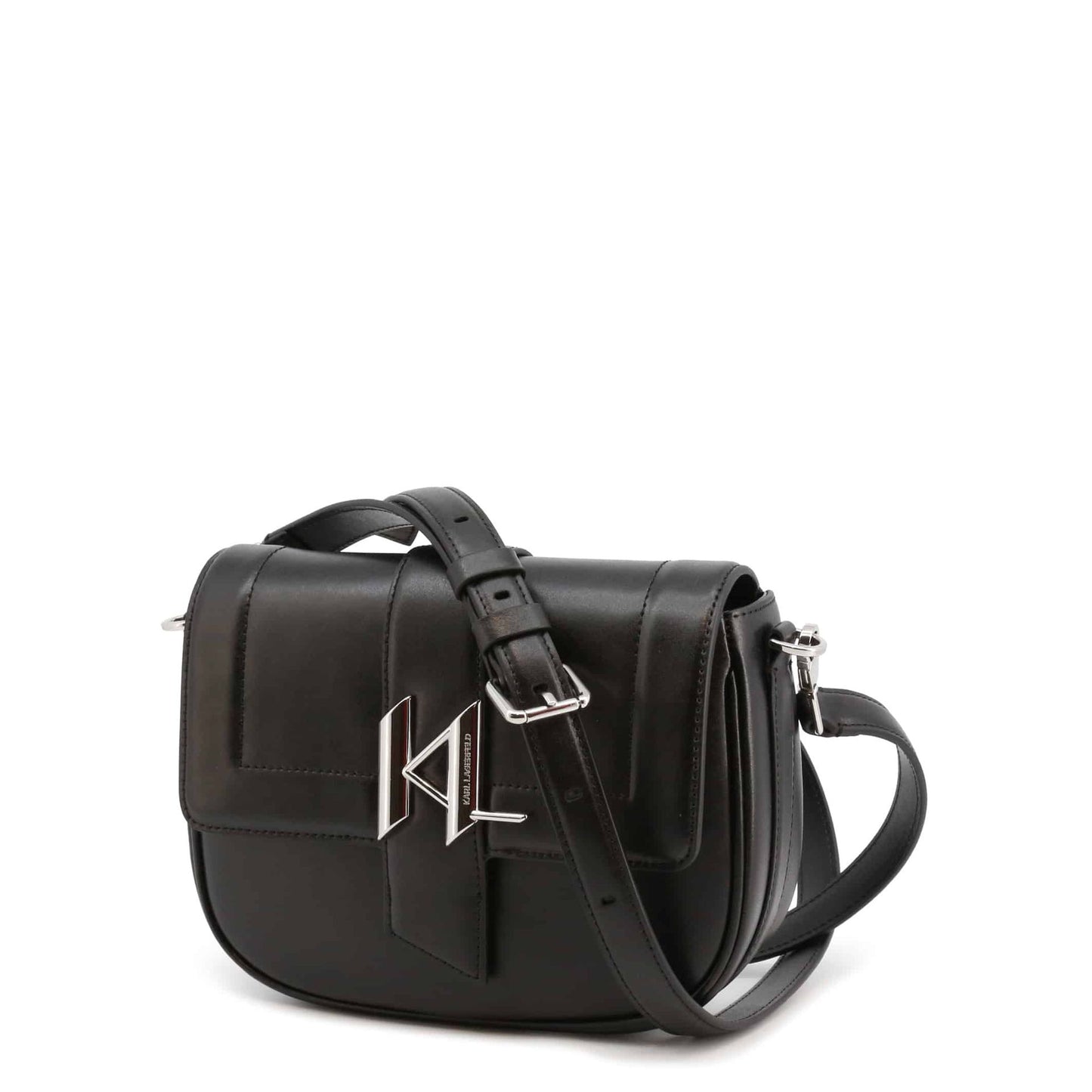 Karl Lagerfeld musta nahkainen crossbody laukku