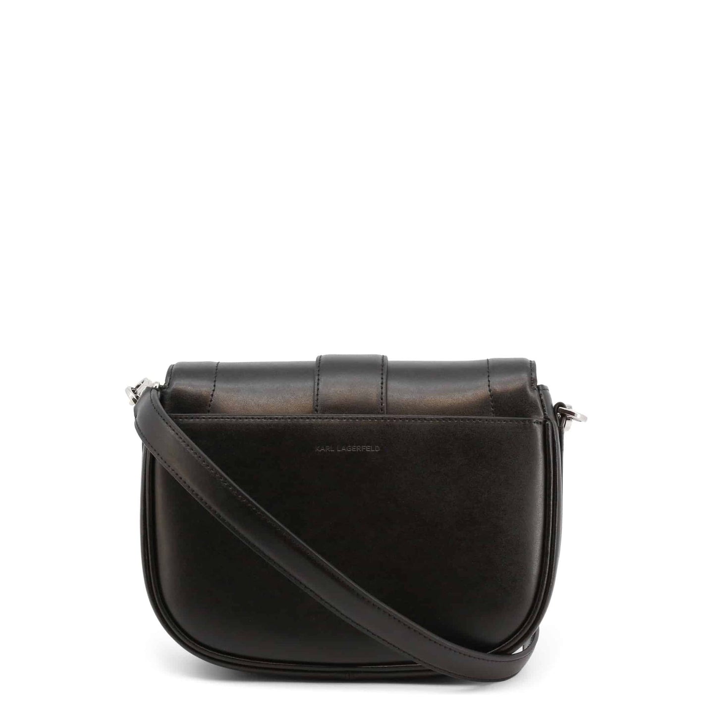 Karl Lagerfeld musta nahkainen crossbody laukku