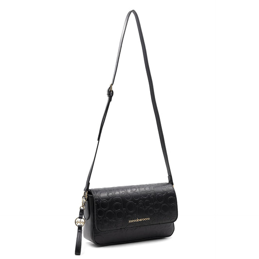 Roccobarocco musta crossbody laukku