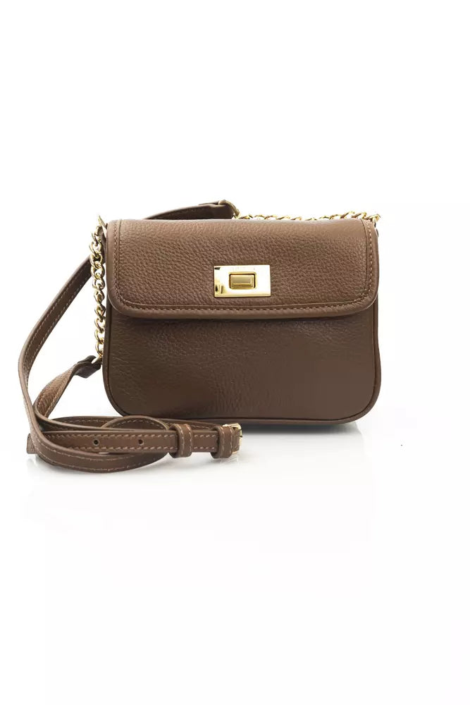 Cerruti 1881 ruskea nahkainen crossbody laukku