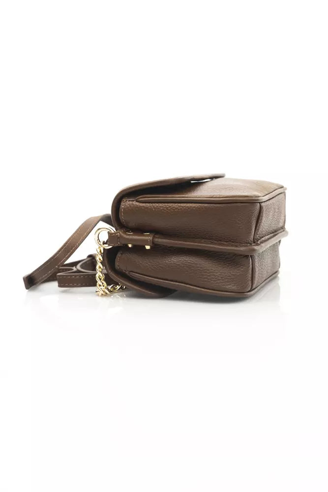 Cerruti 1881 ruskea nahkainen crossbody laukku