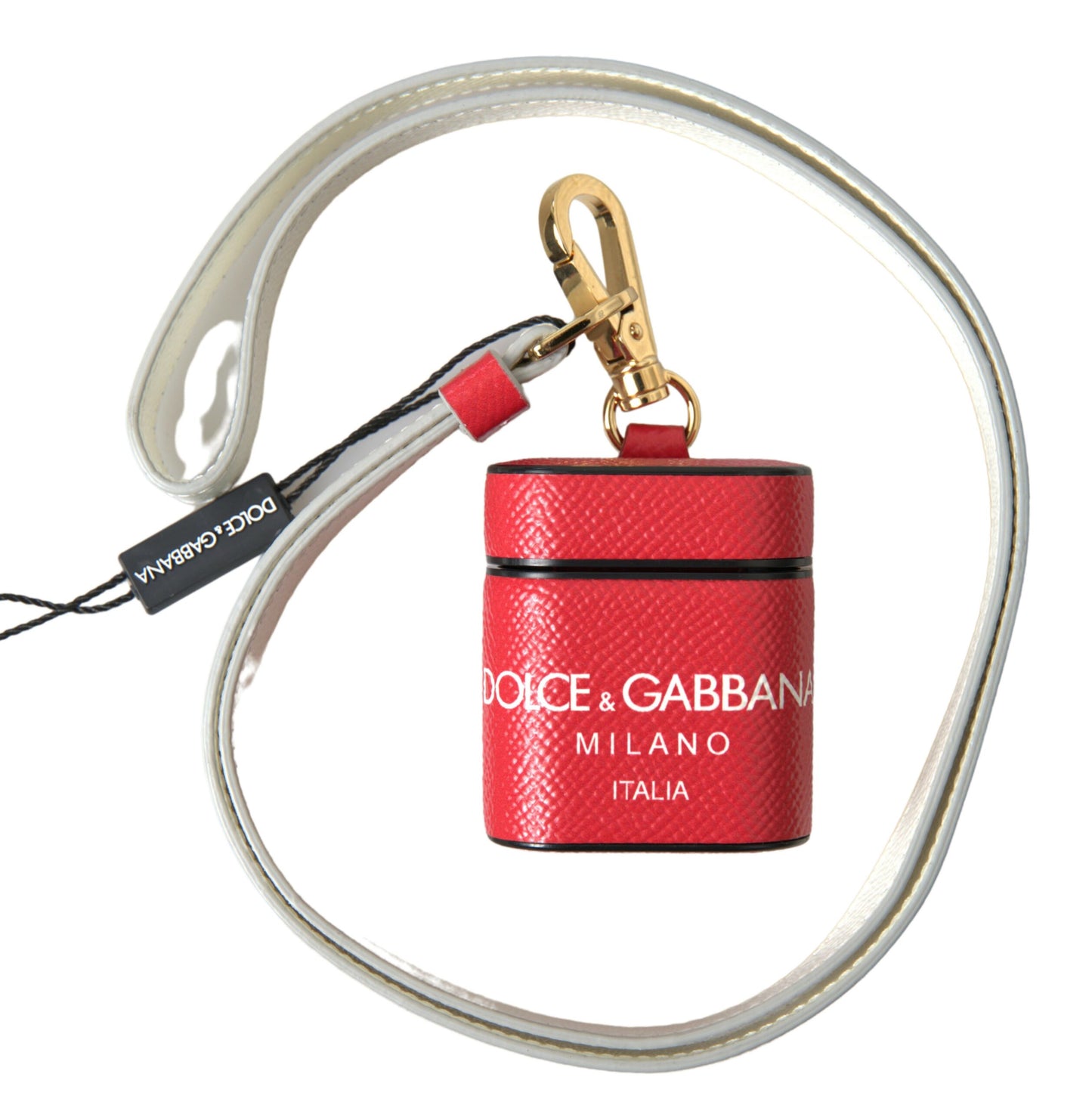 Dolce & Gabbana punainen nahkainen Airpod -kotelo