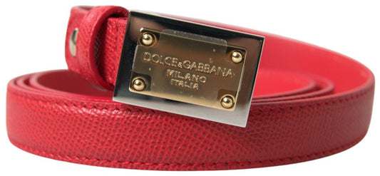 Dolce & Gabbana punainen nahkavyö