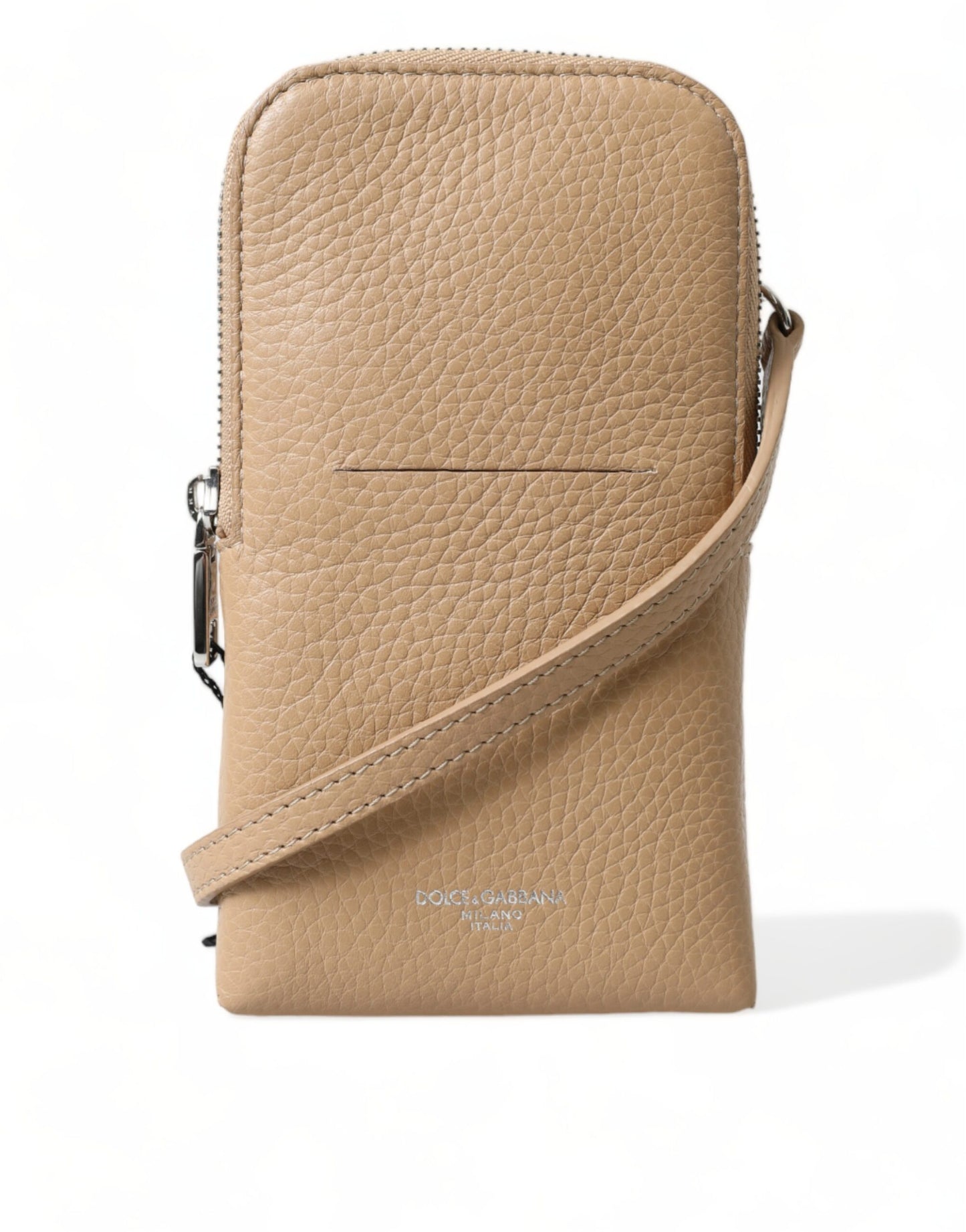 Dolce & Gabbana beige nahkainen crossbody puhelinlaukku