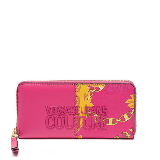 Versace Jeans pinkki-keltainen lompakko