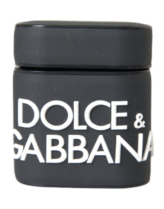 Dolce & Gabbana musta-valkoinen silikoninen Airpod -kotelo