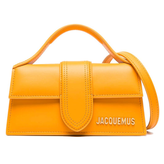 Jacquemus keltainen nahkainen crossbody laukku