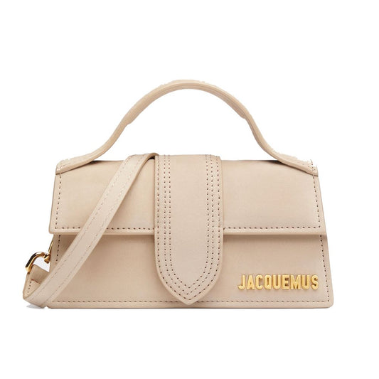 Jacquemus beige nahkainen crossbody laukku