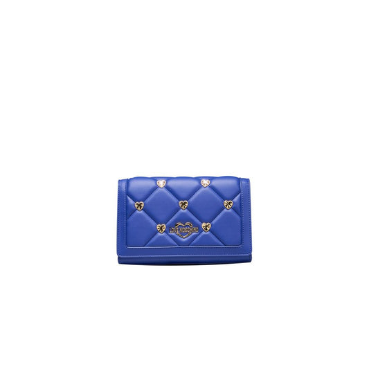 Love Moschino sininen naisten crossbody laukku