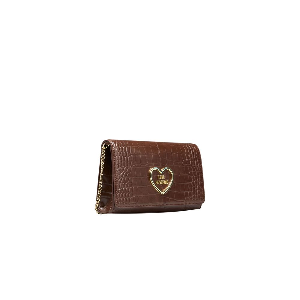 Love Moschino ruskea naisten crossbody laukku