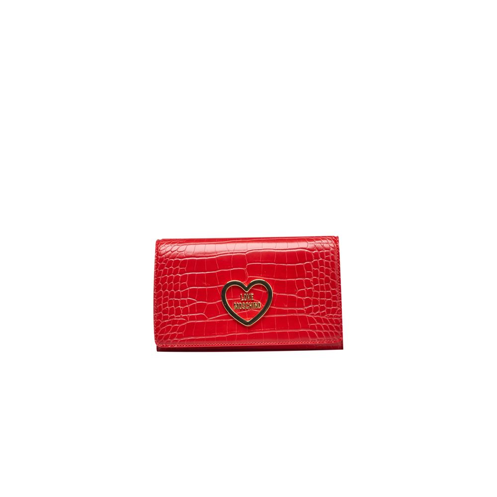 Love Moschino punainen naisten crossbody laukku