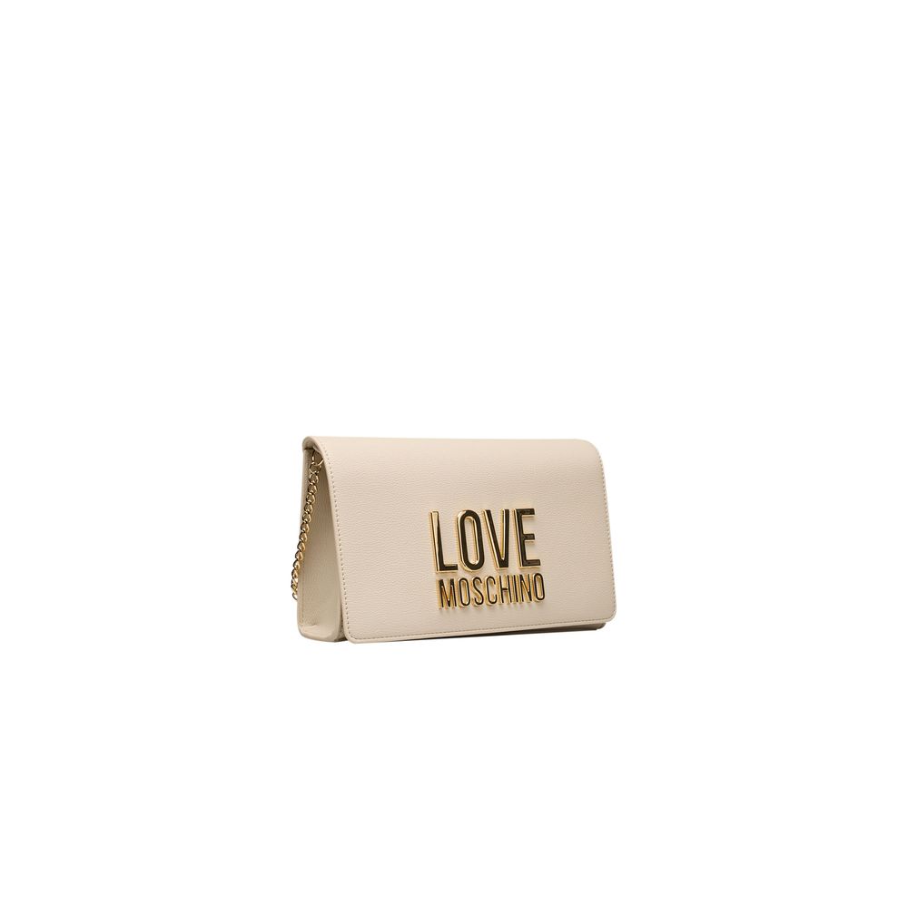 Love Moschino beige naisten crossbody laukku