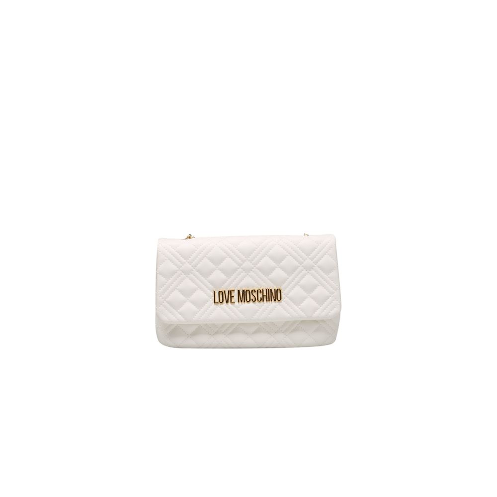 Love Moschino valkoinen naisten crossbody laukku