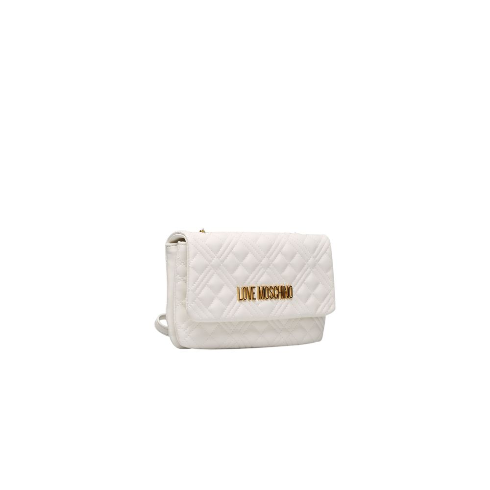 Love Moschino valkoinen naisten crossbody laukku