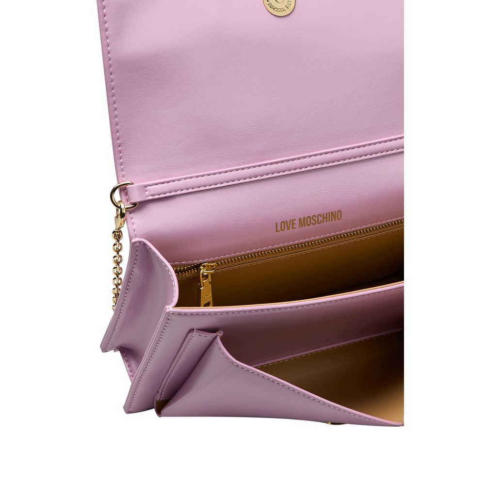 Love Moschino lila naisten crossbody laukku