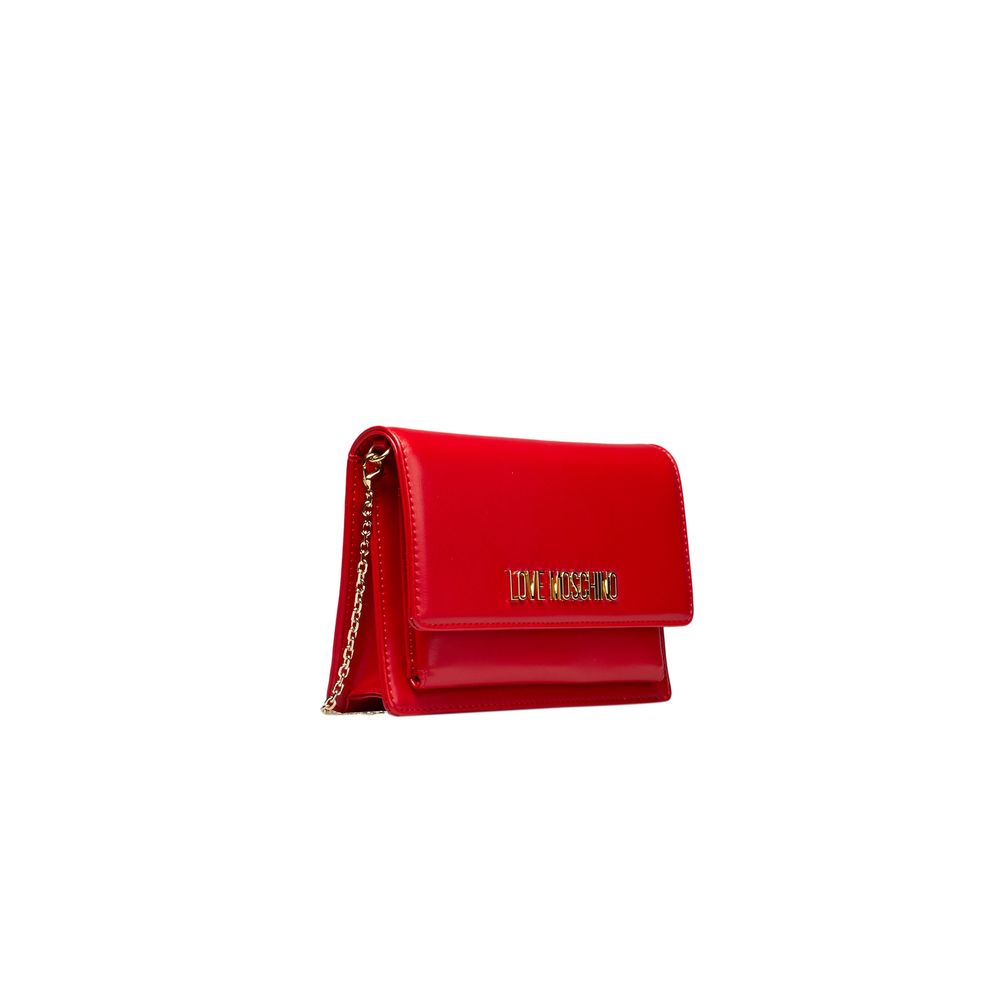 Love Moschino punainen naisten crossbody laukku