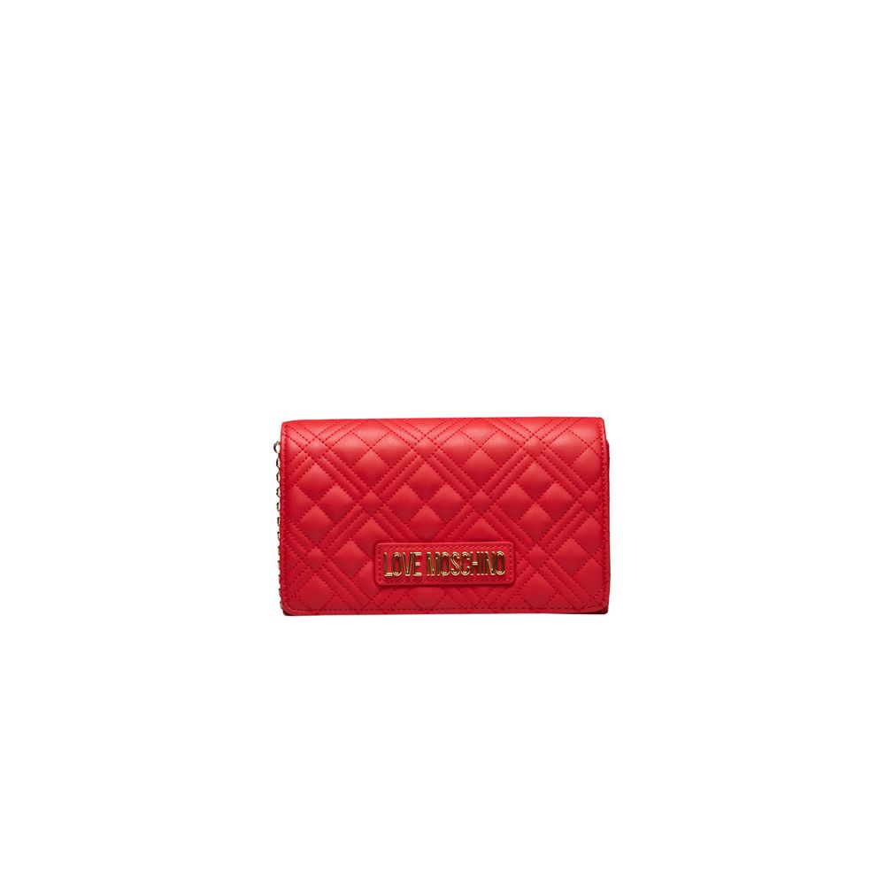 Love Moschino punainen naisten crossbody laukku