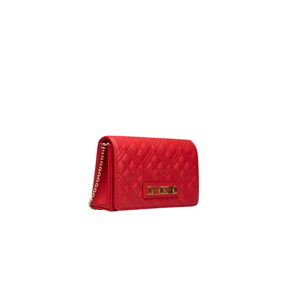 Love Moschino punainen naisten crossbody laukku