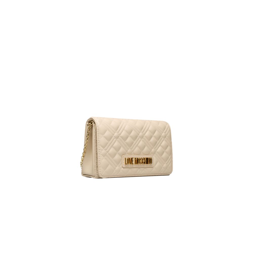 Love Moschino beige naisten crossbody laukku