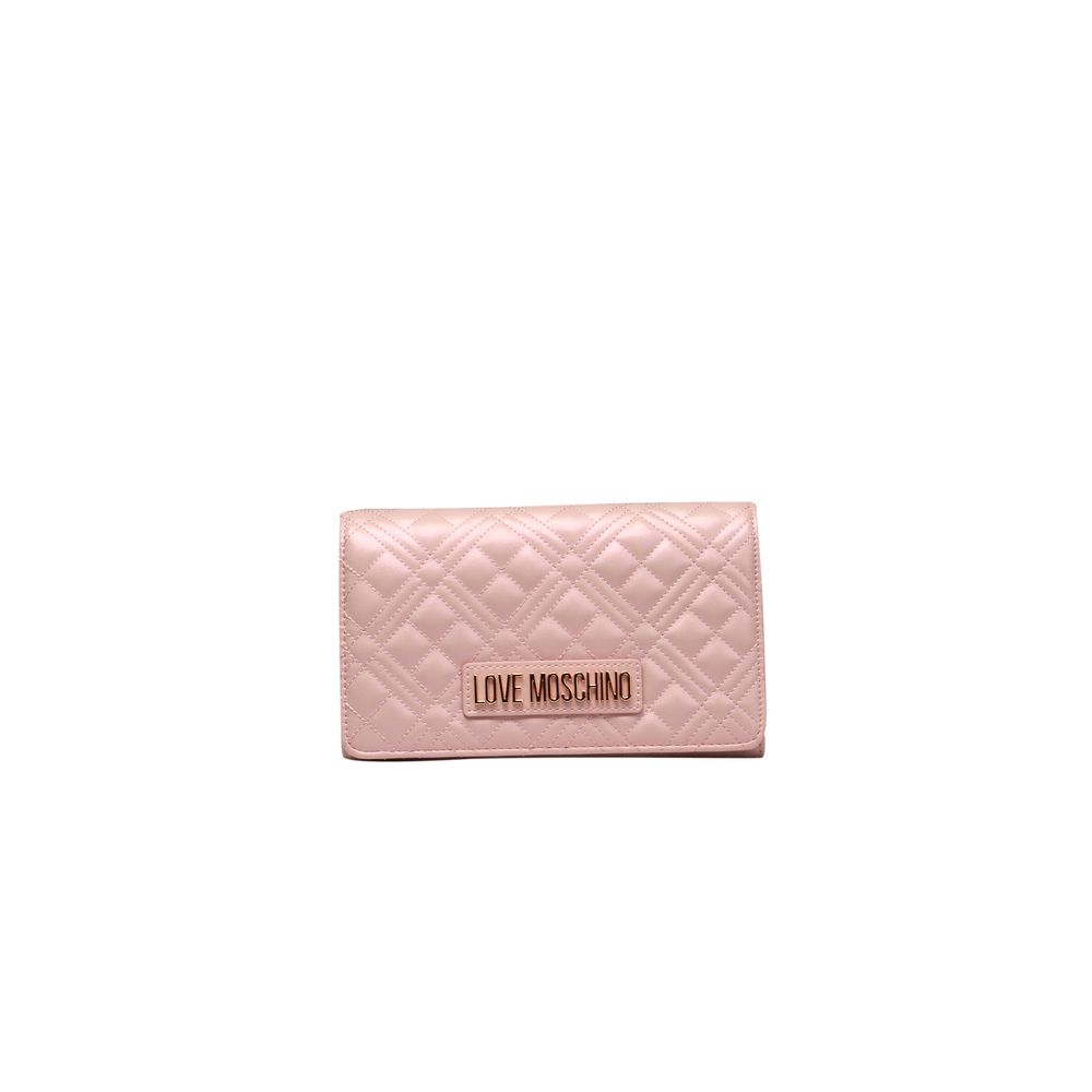 Love Moschino vaaleanpunainen naisten crossbody laukku