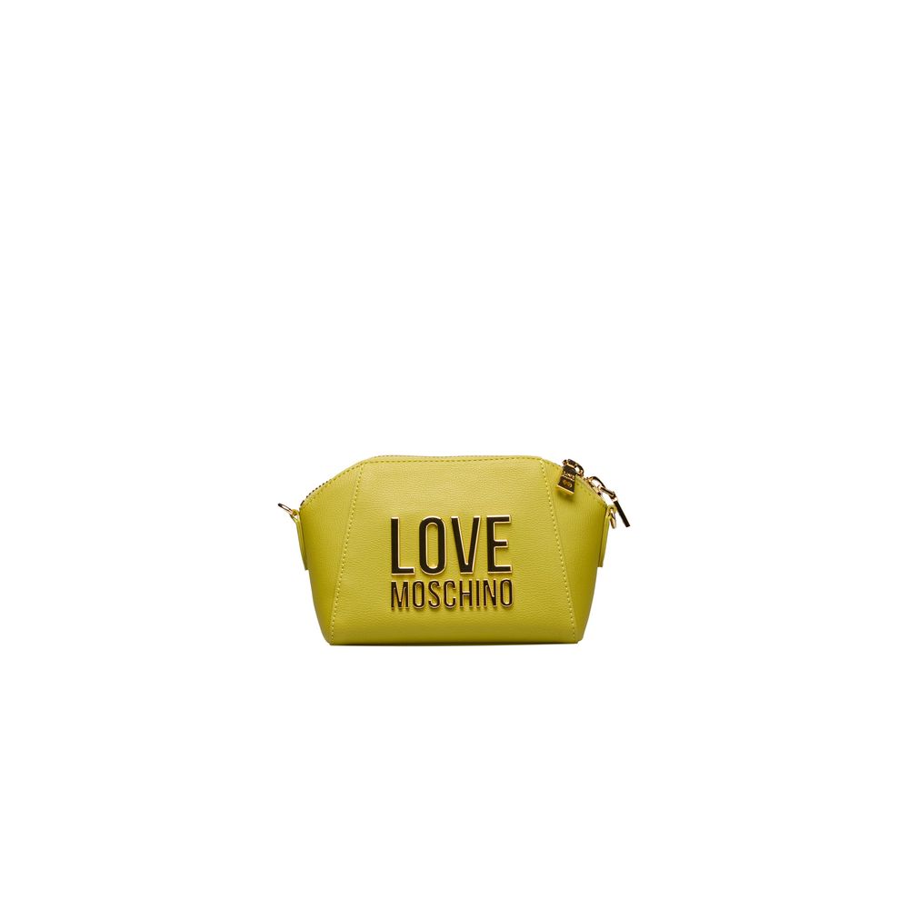 Love Moschino keltainen naisten crossbody laukku