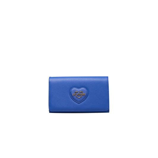 Love Moschino sininen naisten crossbody laukku