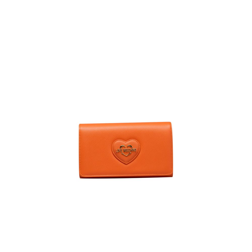 Love Moschino oranssi naisten crossbody laukku