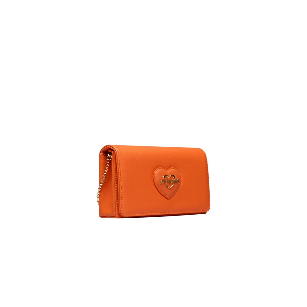 Love Moschino oranssi naisten crossbody laukku