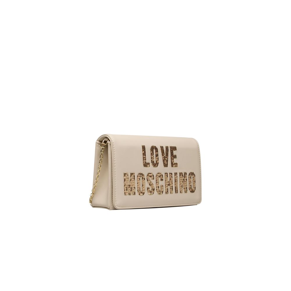 Love Moschino beige naisten crossbody laukku