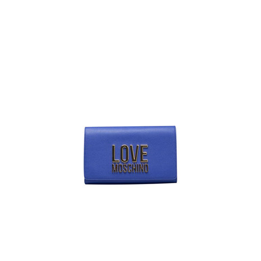 Love Moschino sininen naisten crossbody laukku