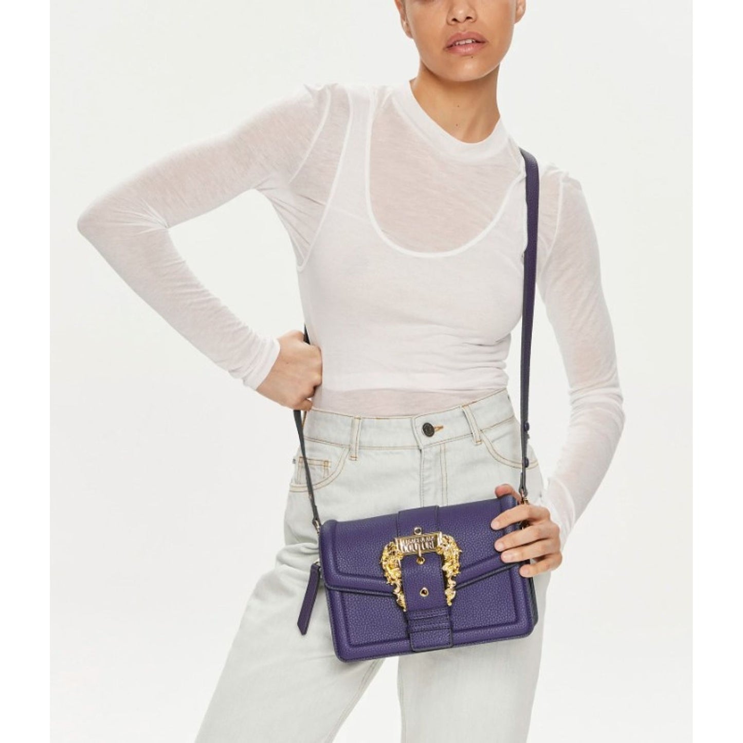 Versace Jeans lila naisten crossbody laukku