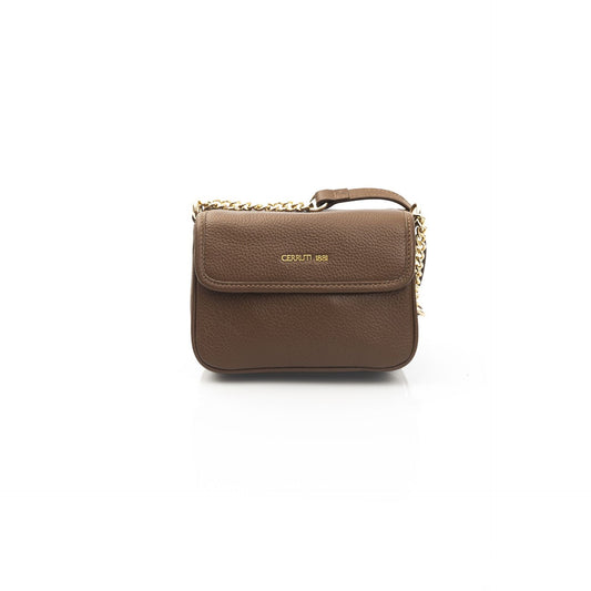 Cerruti 1881 ruskea nahkainen crossbody laukku