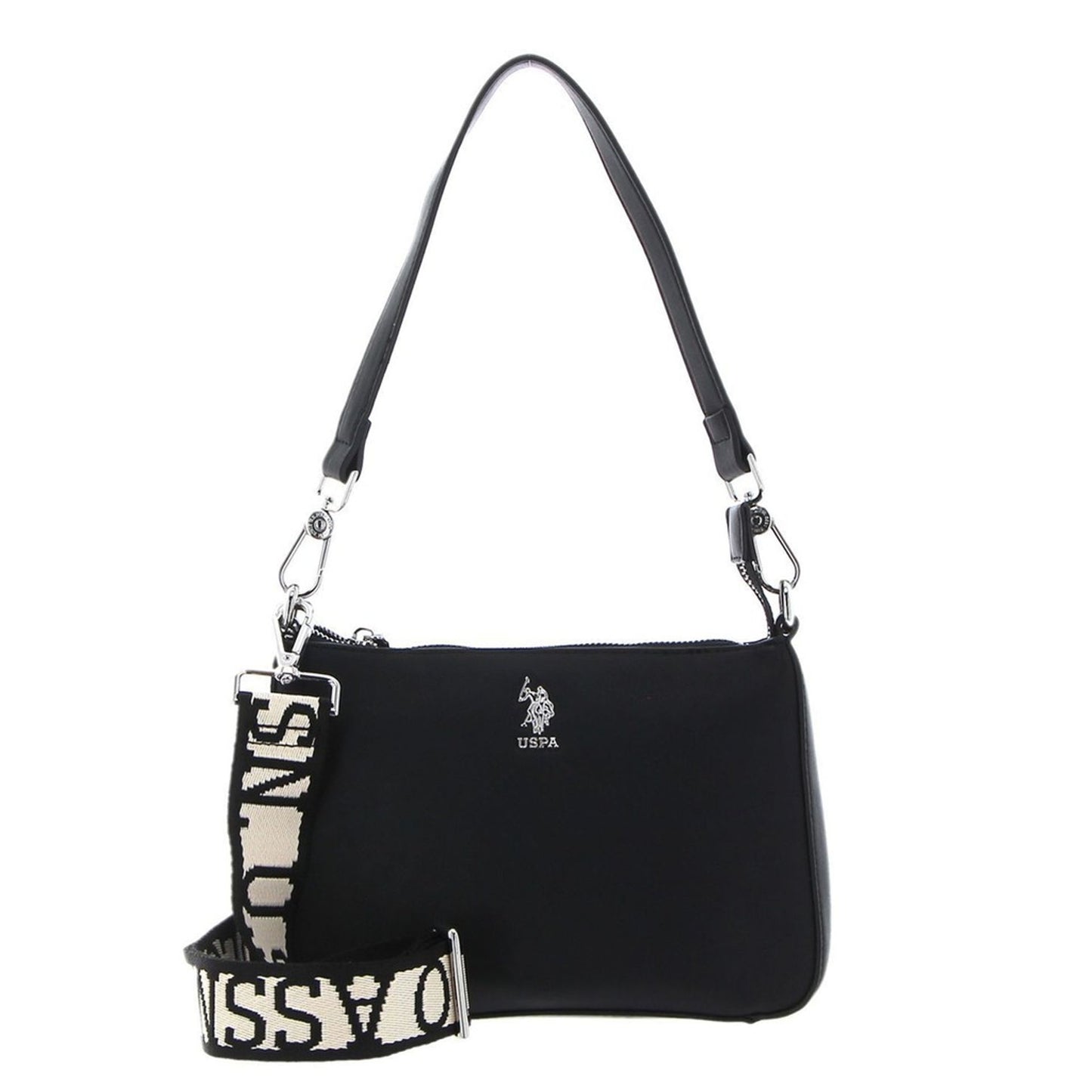 U.S. Polo Assn musta crossbody laukku