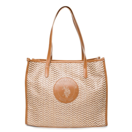 U.S. Polo Assn beige shopper