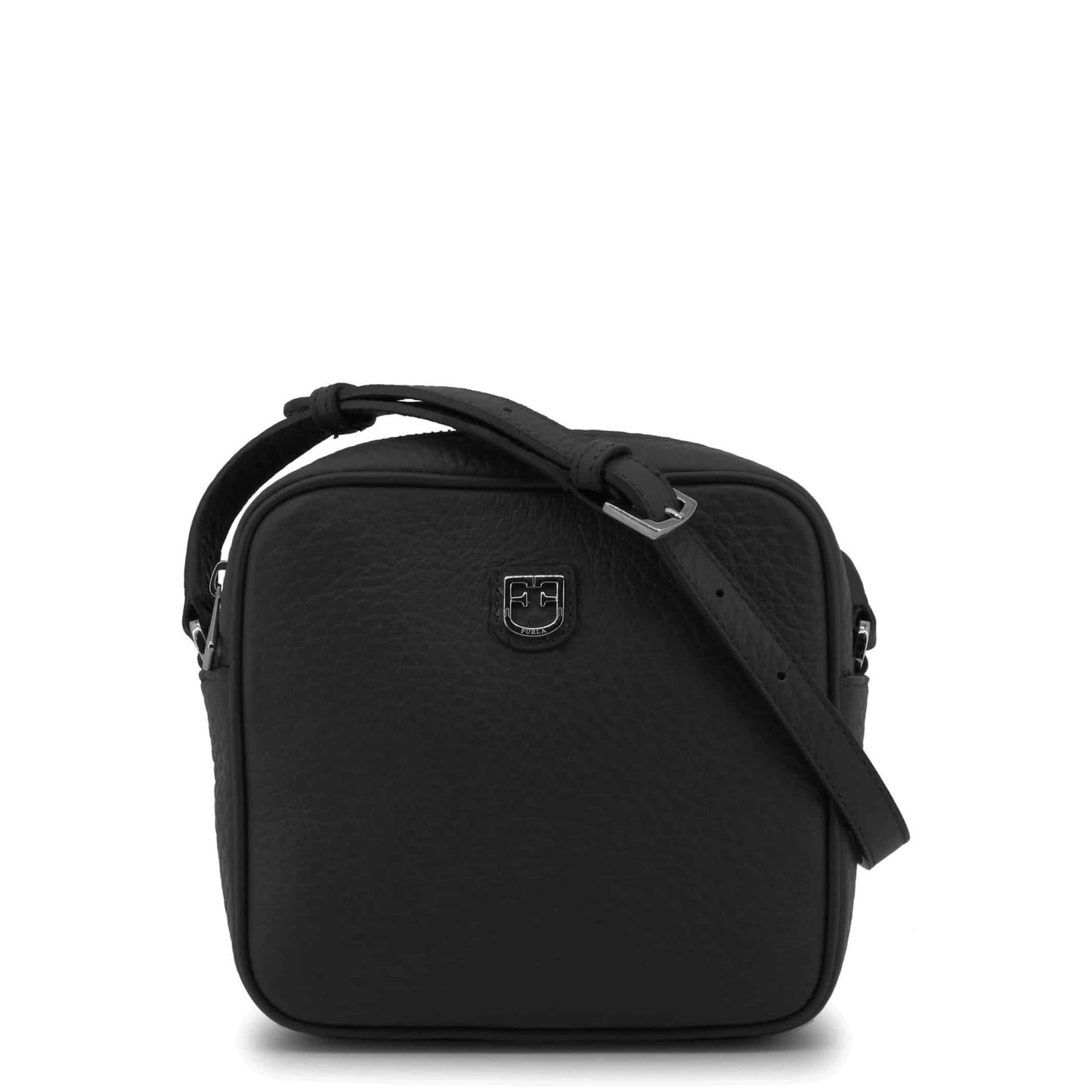 Furla musta naisten nahkainen crossbody laukku